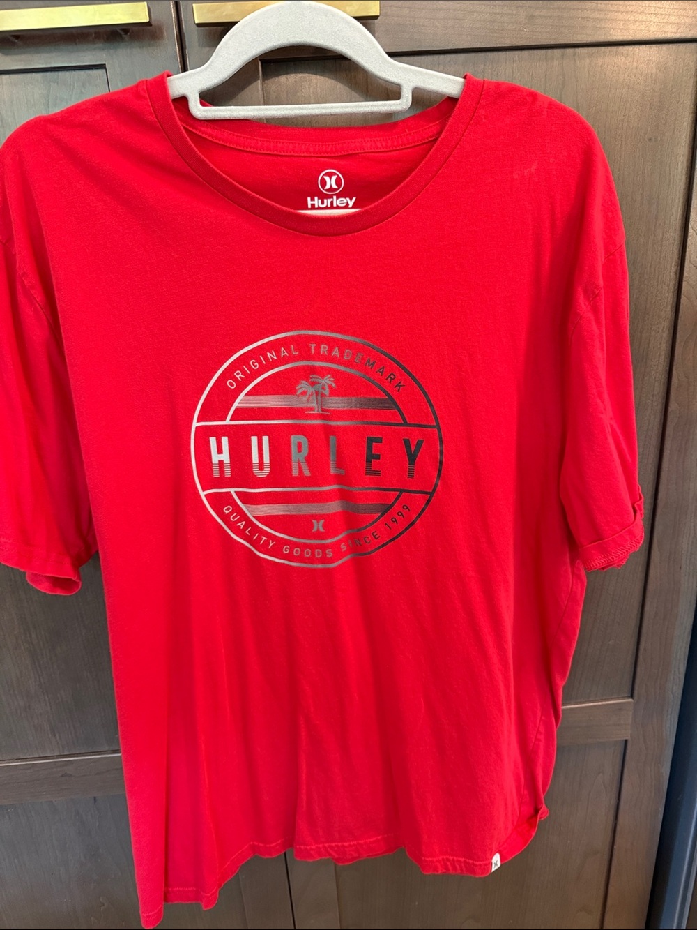 Hurley Red Short-Sleeve Logo Tee